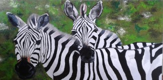Marianne Libregts Zebra art oil painting schilderij commission kunst